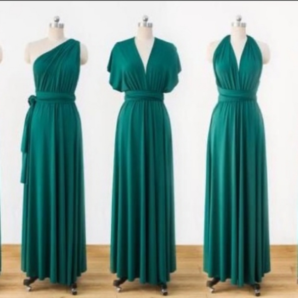 Green Multiway Infinity Maxi Dress